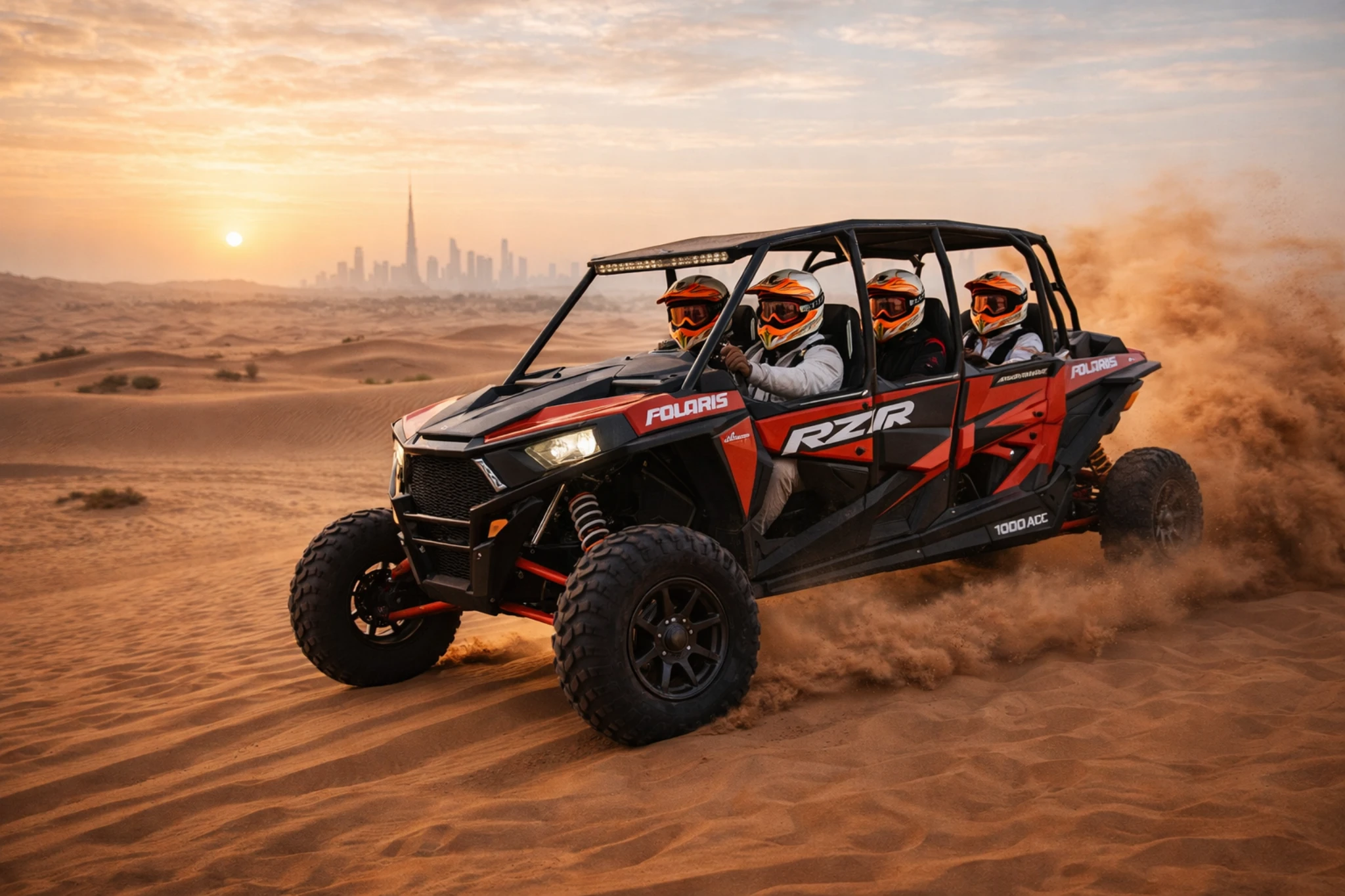 4 Seater Polaris Buggy RZR 1000 CC - Family adventure